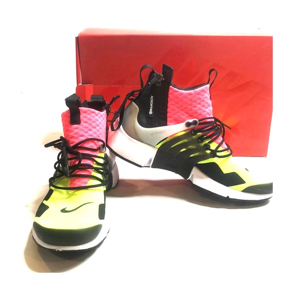 Nike | Shoes | Nike Air Presto Mid Acronym Size S 9 Hot Lava
